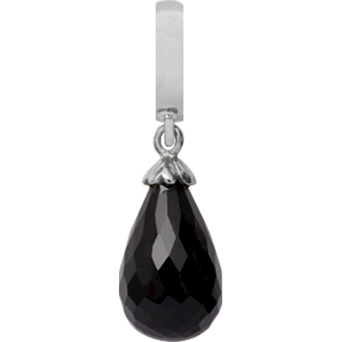 Image of Christina Collect Black Onyx sølv charm